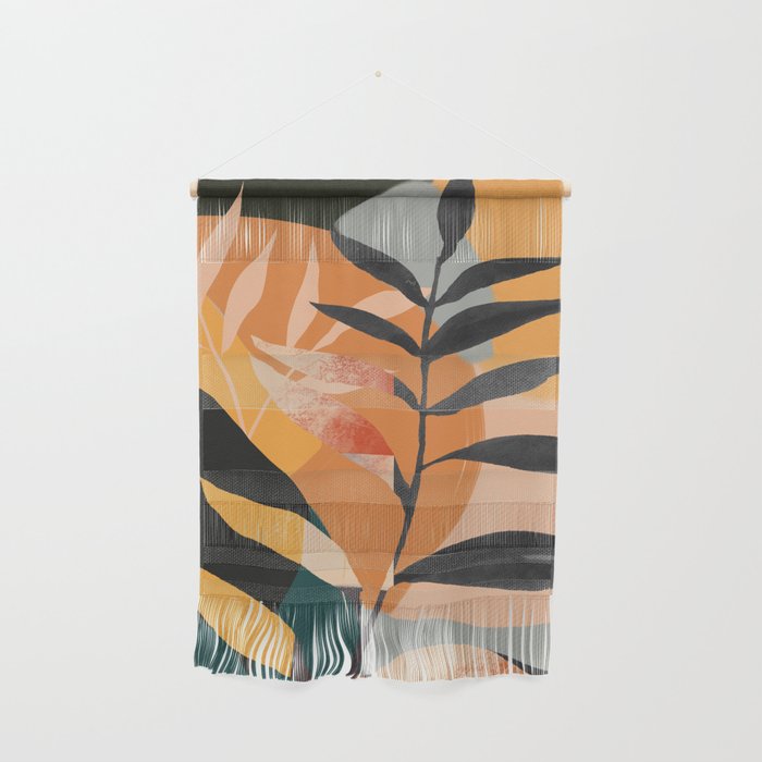 Abstract Art Tropical Leaves 108 Wall Hanging Gallery Image 1