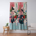 Dreamy Muse in Bloom  Window Curtain Gallery Image 5