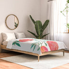 red pomegranate watercolor Comforter Gallery Image 2