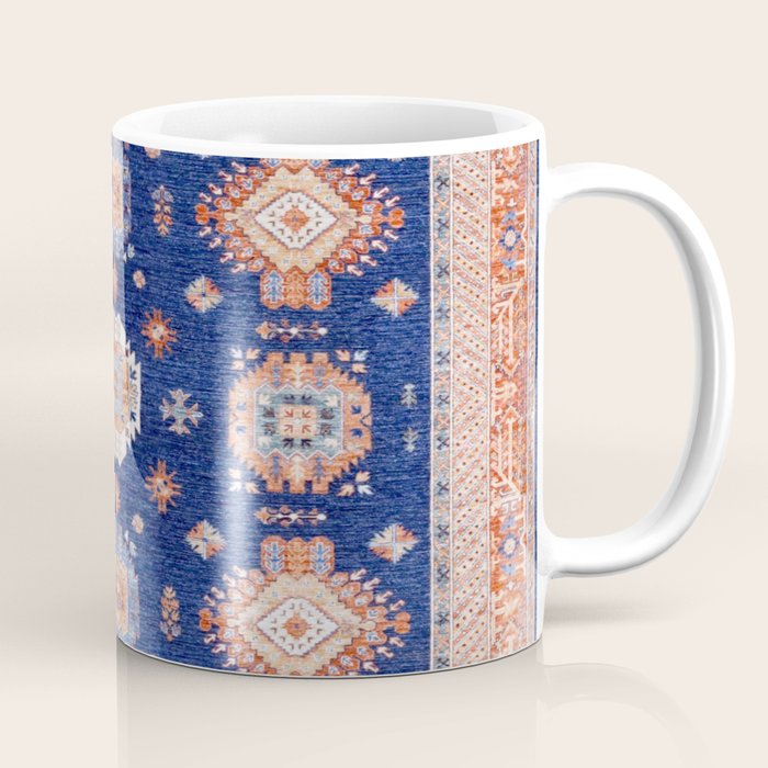 Navy Angel Jewels Kazak Rug Coffee Mug Gallery Image 1