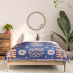 Navy Angel Jewels Kazak Rug Comforter Gallery Image 3