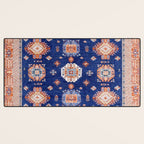 Navy Angel Jewels Kazak Rug Desk Mat Gallery Image 3