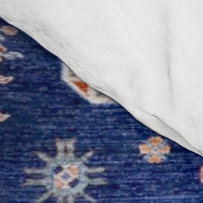 Navy Angel Jewels Kazak Rug Comforter Gallery Image 4