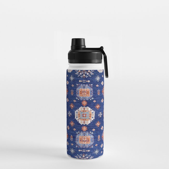 Navy Angel Jewels Kazak Rug Water Bottle Gallery Image 2