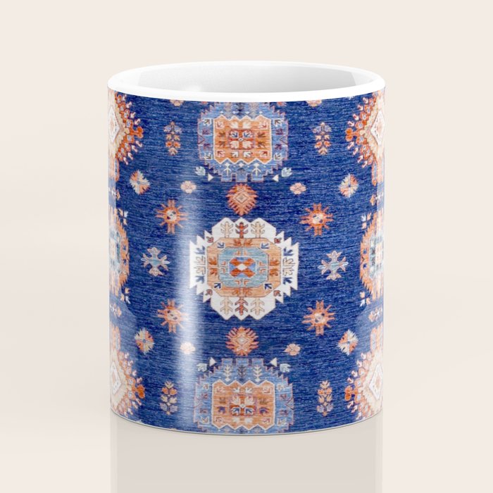 Navy Angel Jewels Kazak Rug Coffee Mug Gallery Image 4