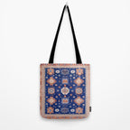 Navy Angel Jewels Kazak Rug Tote Bag Gallery Image 2