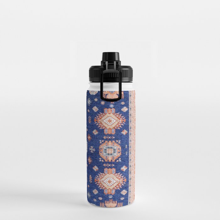Navy Angel Jewels Kazak Rug Water Bottle Gallery Image 2