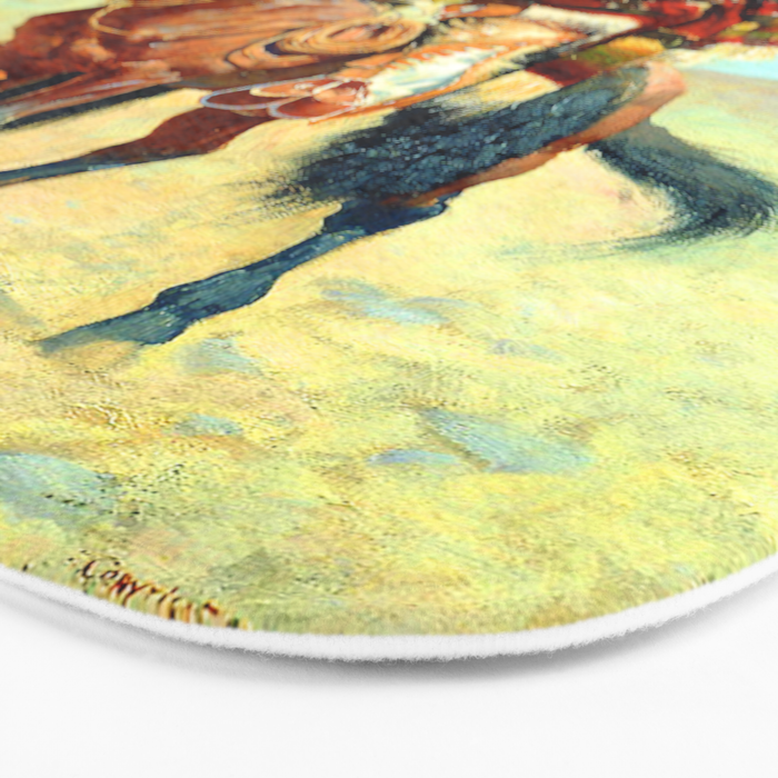 Frederic Remington The Mexican Cowboy Bath Mat Gallery Image 3