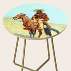 Frederic Remington The Mexican Cowboy Side Table Gallery Image 2