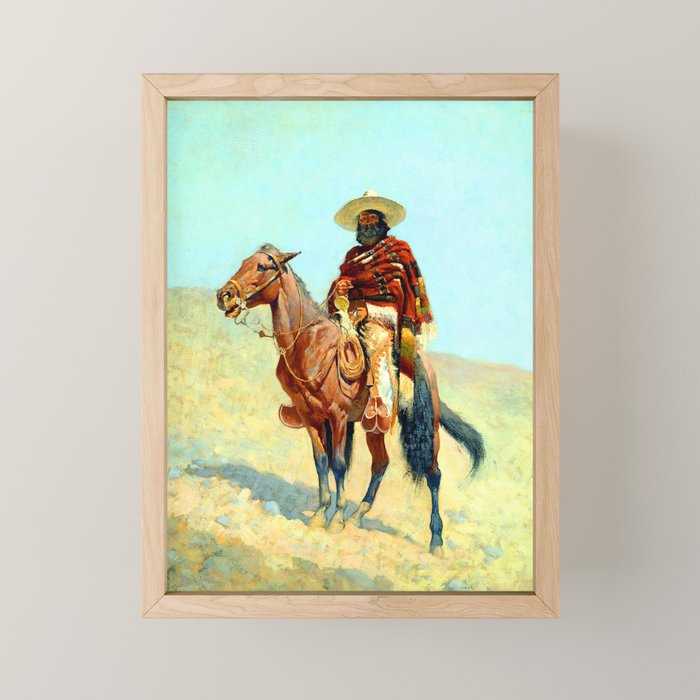 Frederic Remington The Mexican Cowboy Mini Art Print Gallery Image 1