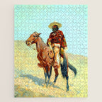 Frederic Remington The Mexican Cowboy Jigsaw Puzzle Gallery Image 1
