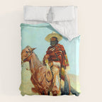 Frederic Remington The Mexican Cowboy Duvet Cover Gallery Image 6
