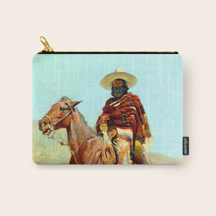 Frederic Remington The Mexican Cowboy Carry All Pouch Gallery Image 1