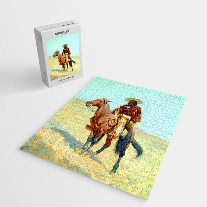 Frederic Remington The Mexican Cowboy Jigsaw Puzzle Gallery Image 2