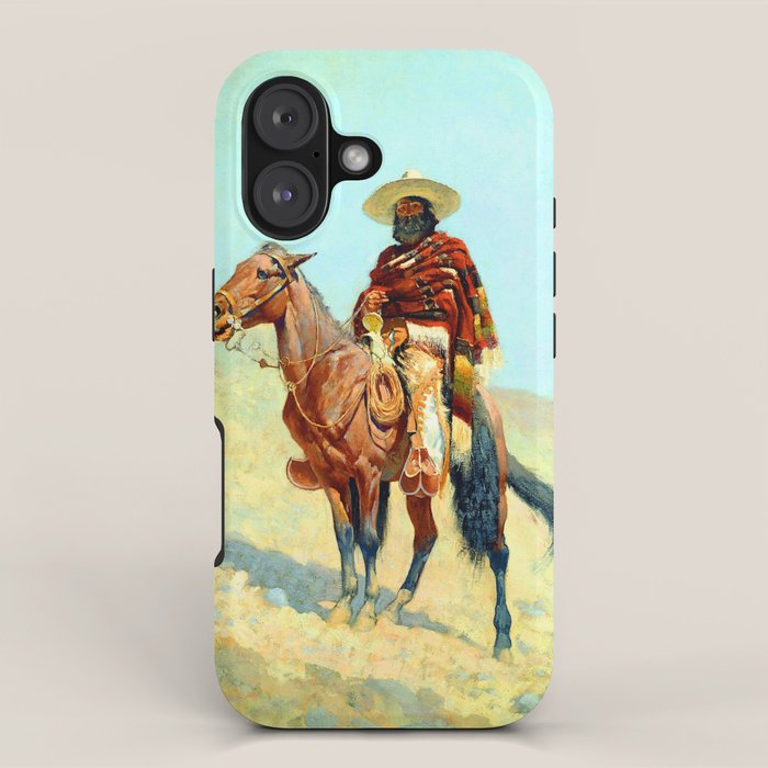 Frederic Remington The Mexican Cowboy iPhone Case Gallery Image 1