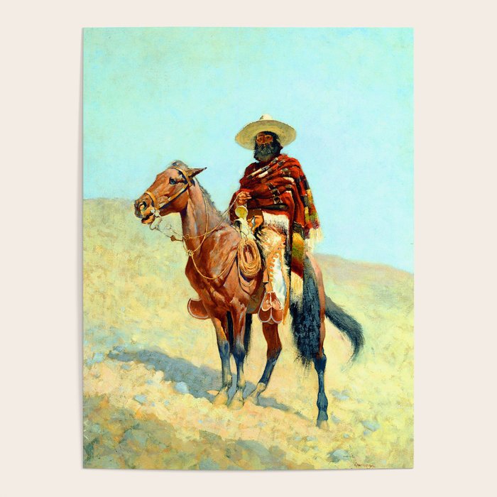Frederic Remington The Mexican Cowboy Poster Gallery Image 1