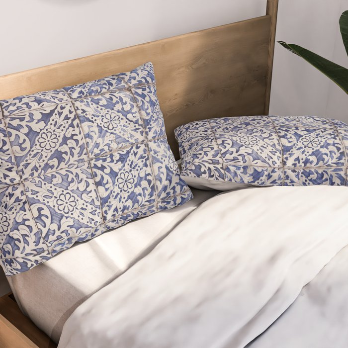 Lisbon Tile Pillow Sham Gallery Image 2