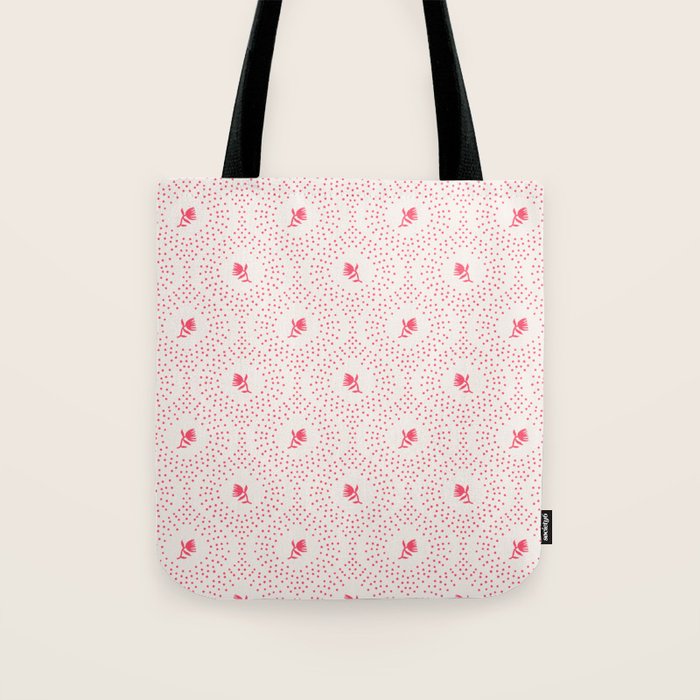 Wild Dotted Florals - Abstract Pattern Coordinate Tote Bag Gallery Image 1