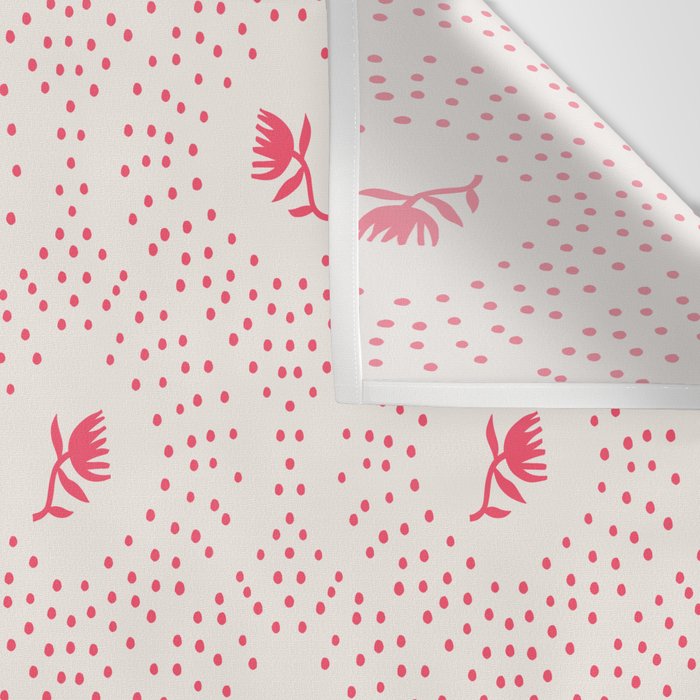 Wild Dotted Florals - Abstract Pattern Coordinate Wall Tapestry Gallery Image 3