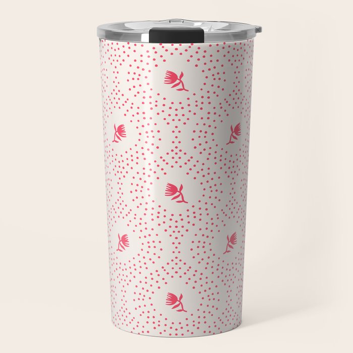 Wild Dotted Florals - Abstract Pattern Coordinate Travel Mug Gallery Image 1