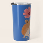 Meadow Mouse and Cosmos Blooms Travel Mug Gallery Image 3