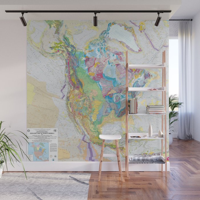USGS Geological Map of North America Wall Mural Gallery Image 1