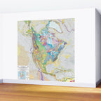 USGS Geological Map of North America Wall Mural Gallery Image 2