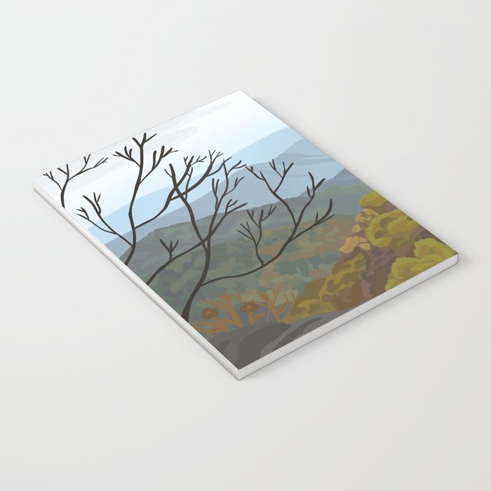 Shenandoah National Park, Virginia, Shenandoah River, Retro Vintage Style Poster Notebook Gallery Image 3