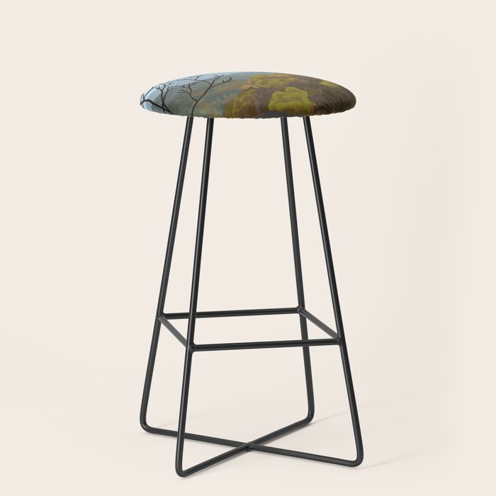Shenandoah National Park, Virginia, Shenandoah River, Retro Vintage Style Poster Stool Gallery Image 1