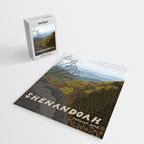 Shenandoah National Park, Virginia, Shenandoah River, Retro Vintage Style Poster Jigsaw Puzzle Gallery Image 2