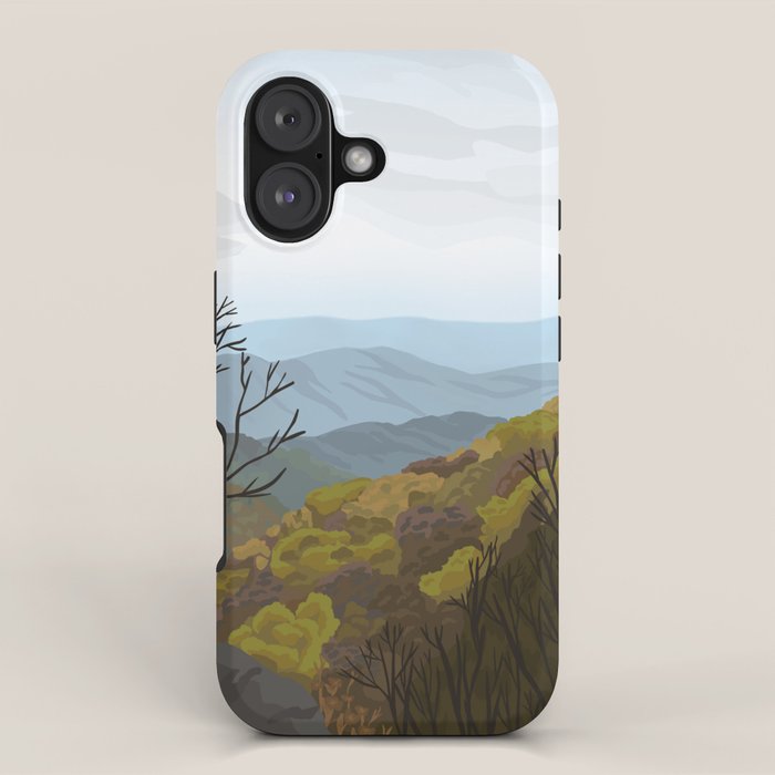 Shenandoah National Park, Virginia, Shenandoah River, Retro Vintage Style Poster iPhone Case Gallery Image 1