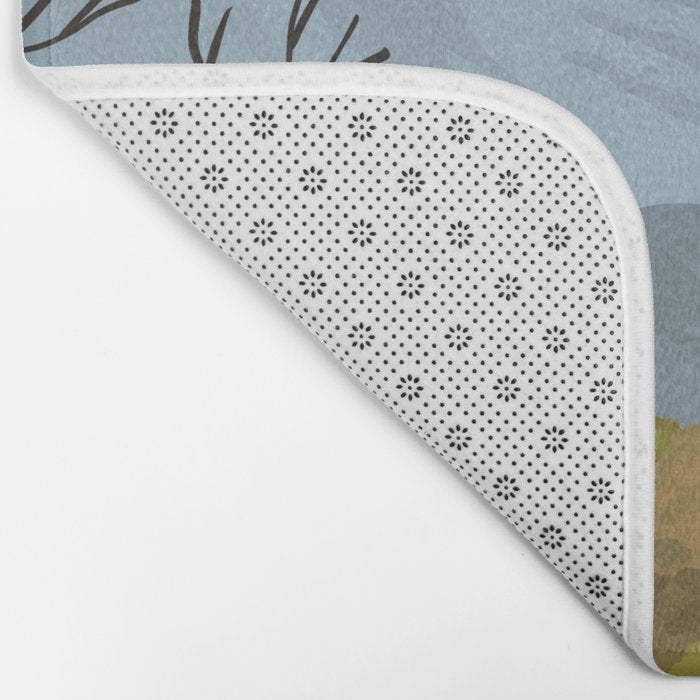Shenandoah National Park, Virginia, Shenandoah River, Retro Vintage Style Poster Bath Mat Gallery Image 2