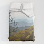 Shenandoah National Park, Virginia, Shenandoah River, Retro Vintage Style Poster Duvet Cover Gallery Image 6