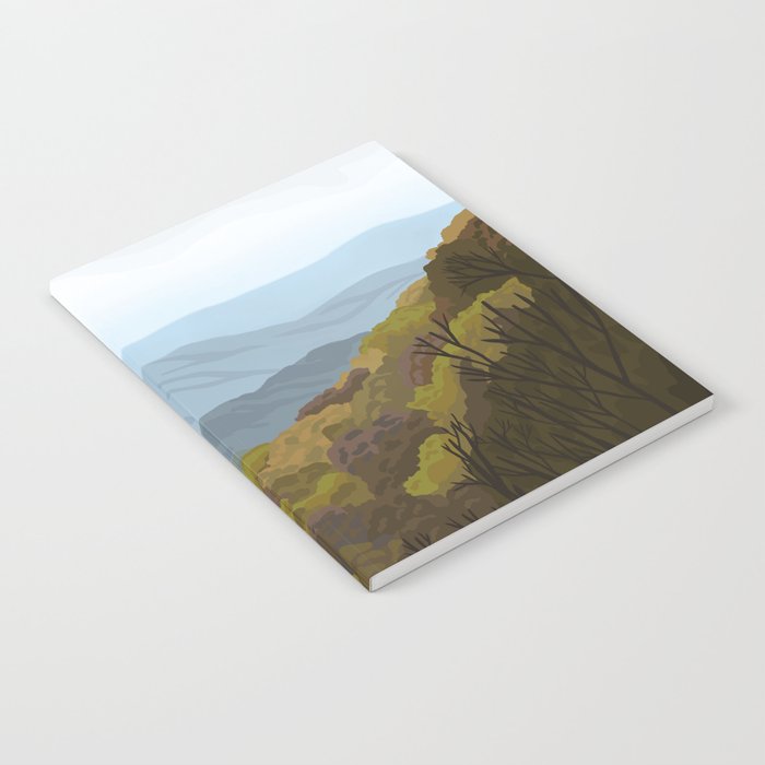 Shenandoah National Park, Virginia, Shenandoah River, Retro Vintage Style Poster Notebook Gallery Image 1