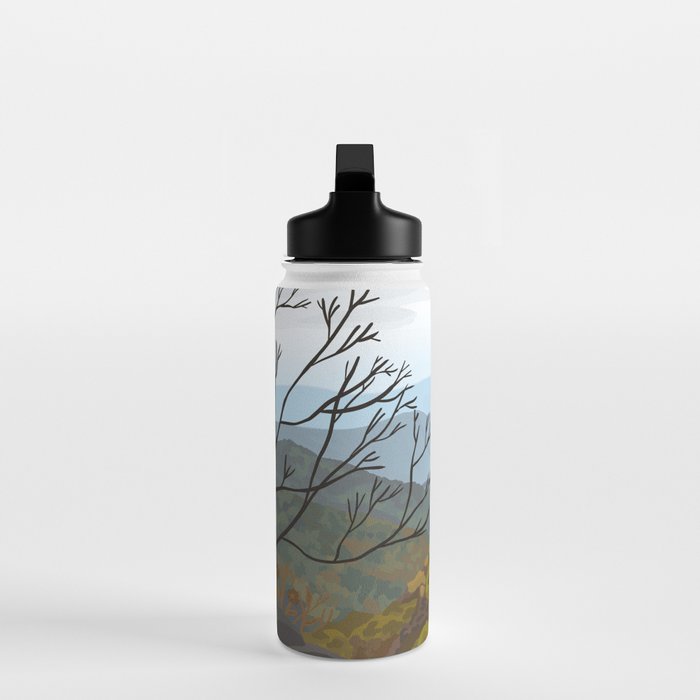 Shenandoah National Park, Virginia, Shenandoah River, Retro Vintage Style Poster Water Bottle Gallery Image 3