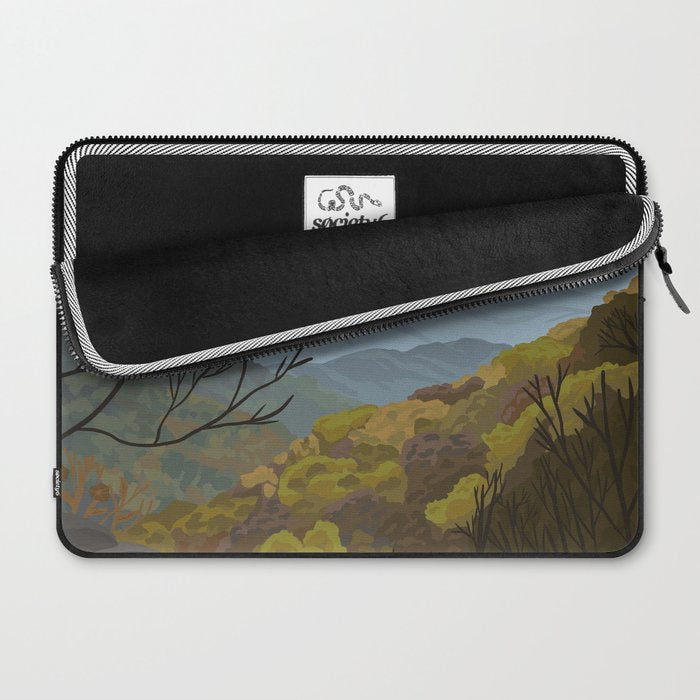 Shenandoah National Park, Virginia, Shenandoah River, Retro Vintage Style Poster Laptop Sleeve Gallery Image 2