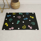 Memphis pattern 55 - 80s / 90s Retro Rug Gallery Image 1