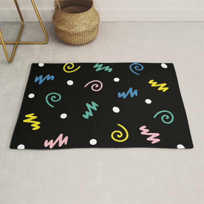 Memphis pattern 55 - 80s / 90s Retro Rug Gallery Image 1