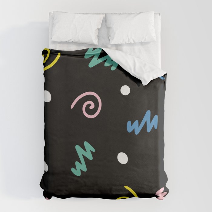 Memphis pattern 55 - 80s / 90s Retro Duvet Cover Gallery Image 1