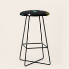 Memphis pattern 55 - 80s / 90s Retro Stool Gallery Image 1