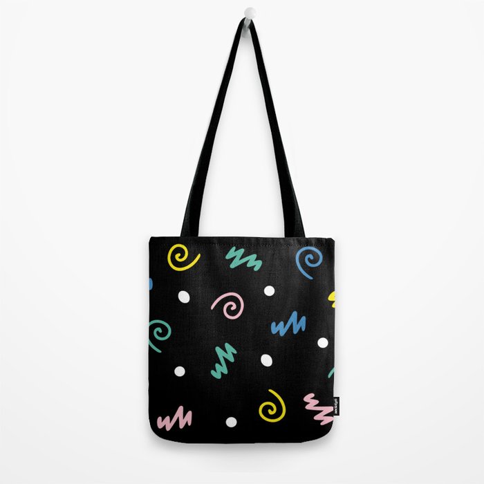 Memphis pattern 55 - 80s / 90s Retro Tote Bag Gallery Image 2