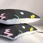Memphis pattern 55 - 80s / 90s Retro Pillow Sham Gallery Image 3