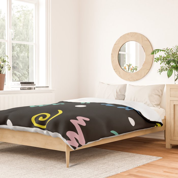 Memphis pattern 55 - 80s / 90s Retro Duvet Cover Gallery Image 2