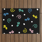 Memphis pattern 55 - 80s / 90s Retro Outdoor Rug Gallery Image 1