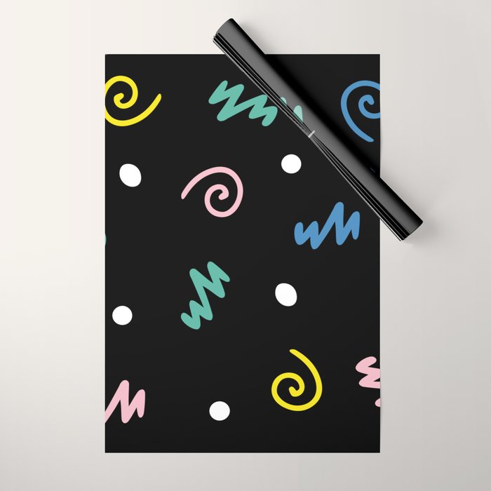 Memphis pattern 55 - 80s / 90s Retro Wrapping Paper Gallery Image 1