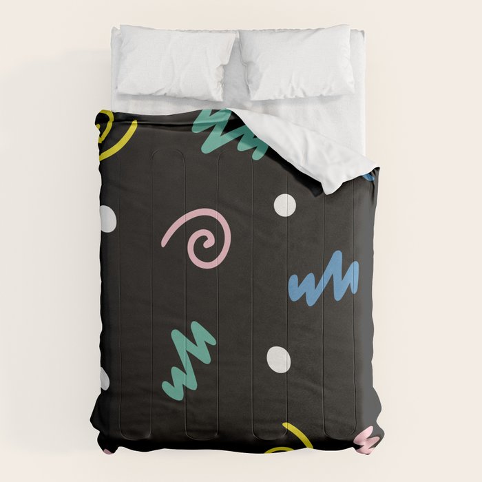 Memphis pattern 55 - 80s / 90s Retro Comforter Gallery Image 6