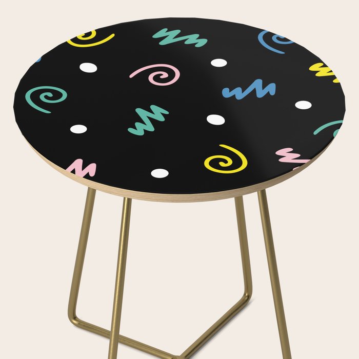 Memphis pattern 55 - 80s / 90s Retro Side Table Gallery Image 2