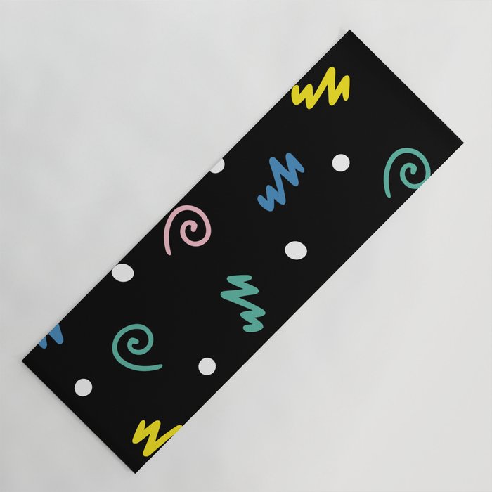 Memphis pattern 55 - 80s / 90s Retro Yoga Mat Gallery Image 1