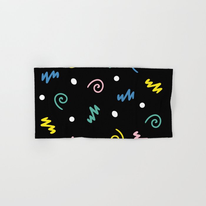 Memphis pattern 55 - 80s / 90s Retro Bath Towel Gallery Image 1
