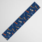 Vintage Airplanes - Retro Biplanes Table Runner Gallery Image 3